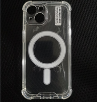 Coque transparente magnétique de qualité d'origine pour Samsung S24 S23 15 Pro Max Support de charge sans fil