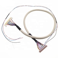 Kabel LVDS JAE FI-X30HL Tipe Terkunci 30PIN ke HRS Hirose DF13 40PIN, Male ke Female, Male ke Male Elektronik 8544421100 2-60pin, Kustomisasi Pabrik