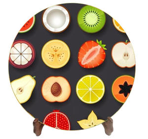 Planches à découper rondes en verre trempé pour la cuisine domestique, 7.87 pouces - Product Image 5