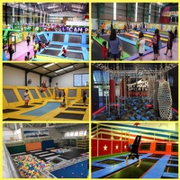 Trampolín Profesional Comercial para Exteriores, Pequeño, Rectangular, con Cuerdas Elásticas, para Saltar al Aire Libre, con Obstáculos Ninja Warrior