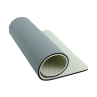 Revêtement de sol pour terrain de badminton en PVC Taraflex de 108 m², épaisseur 6 mm, entièrement homologué BWF, motif sable, antidérapant, design graphique
