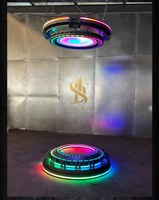 Plateforme de téléportation LED Sci-Fi, Luminaire de plafond futuriste pour la décoration de bars et de salles de spectacle