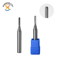 Fraise à queue sphérique droite en carbure TCT à 2 dents Warrior's Bit, haute précision, haute efficacité, ODM OEM pour CNC