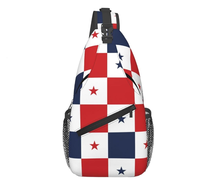 Sac bandoulière de haute qualité avec drapeau du Panama, personnalisable avec logo, sac de poitrine, sac à dos bandoulière, sac de voyage pour poitrine, vente en gros d'usine