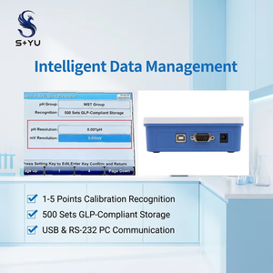 pH-mètre numérique <span class=keywords><strong>SYU</strong></span> PH400F avec stockage de 500 ensembles de données, USB RS232 pour la surveillance de la qualité des liquides chimiques industriels - Product Image 2