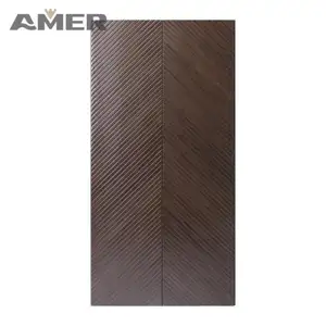 Amer工厂价格30厘米宽度墙壁装饰板木质竹墙边框气泡面板设计外部格栅