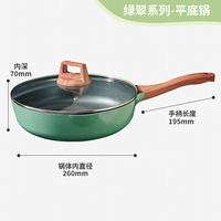 Poêles à frire antiadhésives Poêles et poêles à frire de 11 pouces, poêle en céramique avec bec verseur, poêle non toxique pour cuisinière, induction, gaz,
