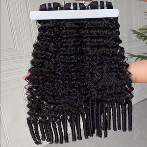 Vietnam Honest Hair Eurasian Curly Remy Human Hair <b>Extensions</b> Machine Double Weft Hair Weaving <b>Extensions</b> Vietnamese Hair - Product Image 4