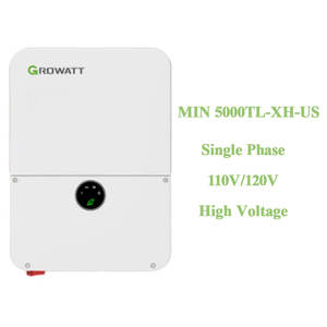 Inversor solar híbrido <span class=keywords><strong>Growatt</strong></span> 5kw MIN <span class=keywords><strong>5000TL</strong></span>-<span class=keywords><strong>XH</strong></span>-US Monofásico 1 fase 240V IP65 Versión de EE. UU. - Product Image 1