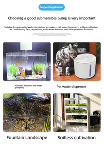 Mini pompe à eau USB <span class=keywords><strong>5V</strong></span> sans balais, distributeur d'eau pour animaux de compagnie, boîte en plastique transparente, écologique - Product Image 6