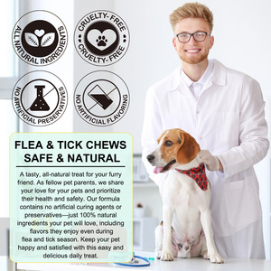 Oimmal Suplemento Natural de Vitaminas para Exteriores, Desparasitante Puro y Saludable, Masticables para la Prevención de <span class=keywords><strong>Pulgas</strong></span> y Garrapatas para Perros - Product Image 5