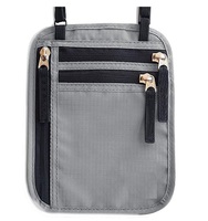Mode Nylon réglable cou portefeuille pochette étanche RFID bloquant passeport titulaire certificat sacs pratique voyage accessoire