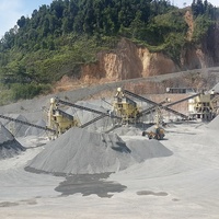 Usine de concassage de gravier de pierre d'extraction de carrière stationnaire à haut rendement 50 Tph à vendre