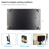 Mini PC Industrial VENOEN K4, Sin Ventilador, DDR4, I225V, I7 8550U, Intel, Nuevo SSD, Doble Puerto RS232/485 COM, Doble Pantalla, Enchufes US EU JP UK