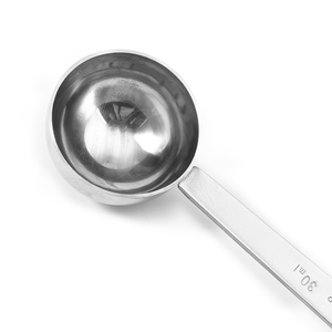 Juego de Tazas y Cucharas Medidoras de Acero Inoxidable de Forma Redonda de 15 ml y 30 ml - Product Image 5