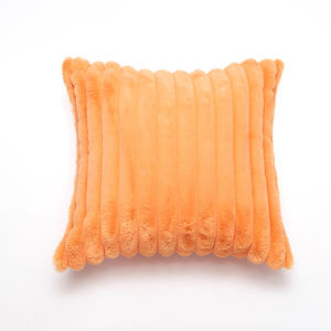 Nuova Fodera per Cuscino in Peluche Semplice e Tinta Unita, Bianca e <span class=keywords><strong>Beige</strong></span>, per Divano, Decorazione Casa, Calda per l'Inverno - Product Image 6