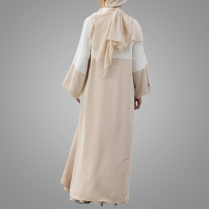 Venta al por mayor Modesto Abaya Kimono de dos piezas Suelto Suave Elegante Moda Dubai Mujeres Musulmanas <span class=keywords><strong>Cardia</strong></span> - Product Image 3