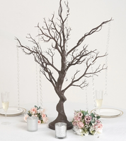 Vente chaude, centre de table moderne en plastique artificiel en forme de manzanita pour décorations de table de mariage