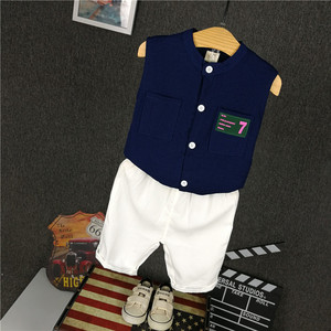 สินค้าขายดีในจีน ชุดเสื้อกล้ามเด็กผู้ชายดีไซน์ใหม่สไตล์เกาหลี - Product Image 5