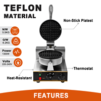Gaufrier simple plaque FY-1 durable avec base antiadhésive pour des gaufres uniformes et généralement délicieuses – Équipement de restauration haute performance pour snacks