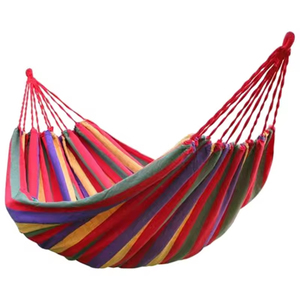 Hamac double en coton de haute qualité, portable, pour le camping et le jardin - Product Image 1