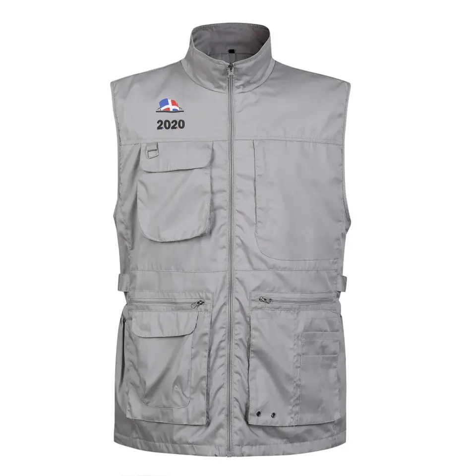 OEM High quality pattern customization uniform workwear premium sportstyle 65% polyester 35% cotton printed breathable vest