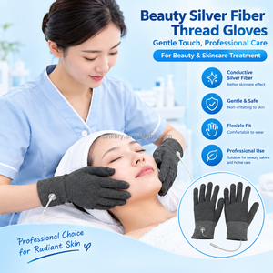 Guantes <span class=keywords><strong>de</strong></span> Terapia <span class=keywords><strong>de</strong></span> Fibra <span class=keywords><strong>de</strong></span> Plata Personalizados, Reutilizables, con Botón a Presión, Conductivos <span class=keywords><strong>para</strong></span> Masaje <span class=keywords><strong>de</strong></span> Manos, <span class=keywords><strong>para</strong></span> Máquina TENS - Product Image 1