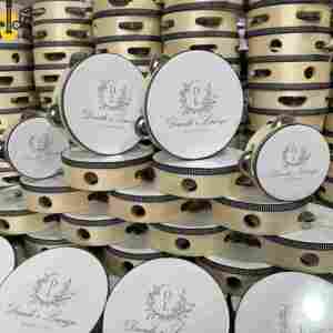 Tamburello per Ospiti di Matrimonio Personalizzato, Spedizione Diretta dalla Fabbrica, Solido, Durevole e Pratico, Tamburo da 4 Pollici in Offerta - Product Image 1
