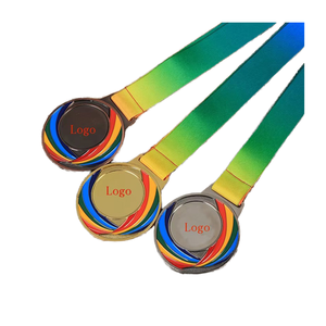 Fabricante Siyue, Cinta Arcoíris, Placa <span class=keywords><strong>de</strong></span> Metal Fundido a Presión, Grabado Láser, Premio para Natación, Buceo, Salto <span class=keywords><strong>de</strong></span> Altura - Product Image 1