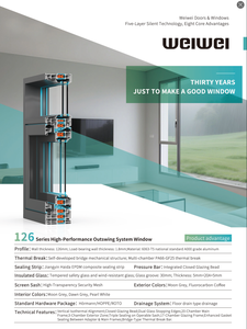 Modern Pop Soundproof Windproof Alumínio Alloy Frame Empurrar Casement Ruído Reduzir Windows - Product Image 3