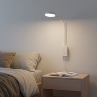 Lampe de chevet/étude portable à LED moderne, chargement rapide USB-C, contrôle tactile, gradation progressive, veilleuse murale facile à installer