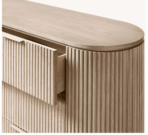 Cómoda Byron de 6 cajones, muebles de alta calidad para el hogar, cómoda de dormitorio de madera maciza con 6 cajones, gabinete de almacenamiento - Product Image 3