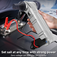 Démarreur de voiture 4-en-1 Purehood 800A avec aspirateur sans balais, batterie LiFePO4 21800mAh, chargeur sans fil Qi