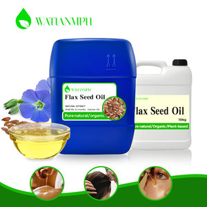Venta al por mayor a granel 100% aceite de linaza puro/aceite de linaza prensado en frío portador natural para la piel cara cuerpo hidratante y cocinar - Product Image 6