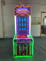 La machine de jeu de rachat d'arcade de carnaval des enfants d'amusement frappent la vente de clown