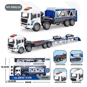 Camion jouet à friction avec éjection, déformation pliable, musique et lumières, mini voitures de course, cadeau pour enfants - Product Image 6
