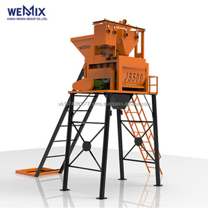 Máquina mezcladora de hormigón forzado JS500 500L, mezcladora de cemento, mezcladora de hormigón - Product Image 1