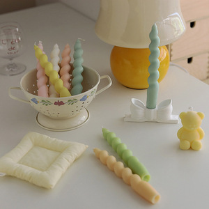 Atmosfera di nicchia fragrante candela manuale lungo palo modellazione vite asta di torsione waxsquisite ornamenti per la casa - Product Image 5