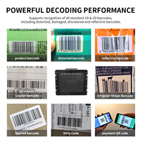 EM310 Lector de Control de Acceso por Código 2D Máquina Expendedora Gabinete 1D QR Pago Escáner de Código de Barras Fijo Industrial USB COM Stock