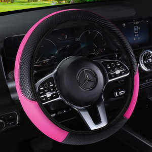 Housse de volant en fibre de carbone 38 cm noir orange avec bande élastique, ajustement universel - Product Image 4