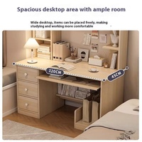 Bureau d'ordinateur domestique à prix spécial avec étagère intégrée Design moderne en bois pour une location simple Maison pour apprendre à écrire