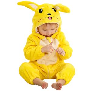 Michley mode vêtements infantile flanelle unisexe bébé barboteuses Animal mignon garçon à capuche une pièce combinaison petites filles - Product Image 1