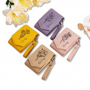 Mini Estuche de Lápiz Labial de Cuero con Espejo, Bolsa Personalizada para Brillo Labial, Organizador de Cosméticos - Product Image 1