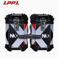 Ensemble de 3 valises en alliage d'aluminium, vente directe usine : Top Case 45L, Sacoches latérales 38L et 32L, étanches pour moto de tourisme
