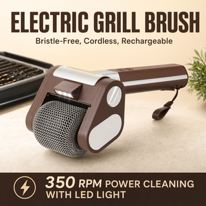New Arrival Rechargeable Rolling Basting Brush Stainless Steel LED Light Food Grade No Bristle Household Use Easily Cleaned Tool - Product Image 3