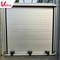 Porte latérale enroulable en aluminium pour camion de pompiers, fourgon de transport, véhicule frigorifique, levage manuel, simple ou double couche, sur mesure