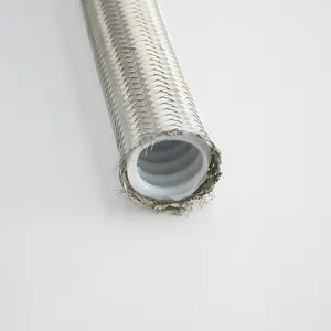 Ptfe Metalen Gevlochten Buizen Ss304/316 Ultradunne Te Flon Buis Ptfe Voering Gasleiding Ptfe Buis Roestvrij Staaldraad Gevlochten Slang