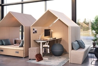 Ensemble canapé moderne à aile haute avec dossier Salle de réunion modulaire Booth Seating Pod Hotels Home Offices Hôpitaux-Creative Design