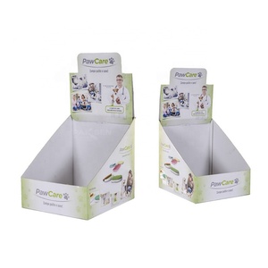 Customized Foldable Eco-Friendly Tear Away Cardboard Display <b>Box</b> for Pet Products Counter Shipper for Convenient Retail Display - Product Image 1
