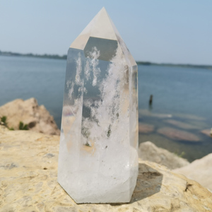 Torre de cuarzo transparente natural de gran tamaño, cristales de <span class=keywords><strong>roca</strong></span>, Varita curativa - Product Image 3